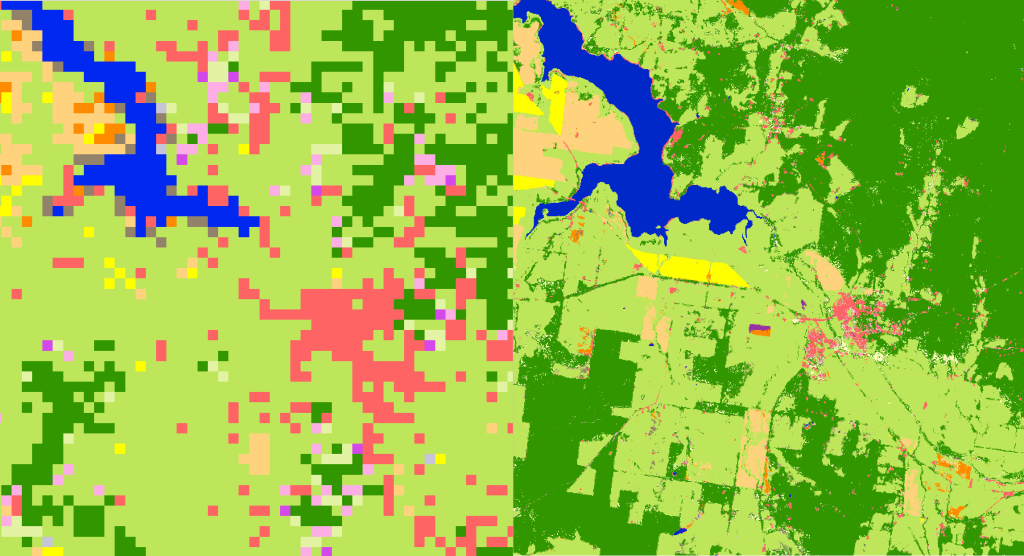 MODIS vs Sentinel LC