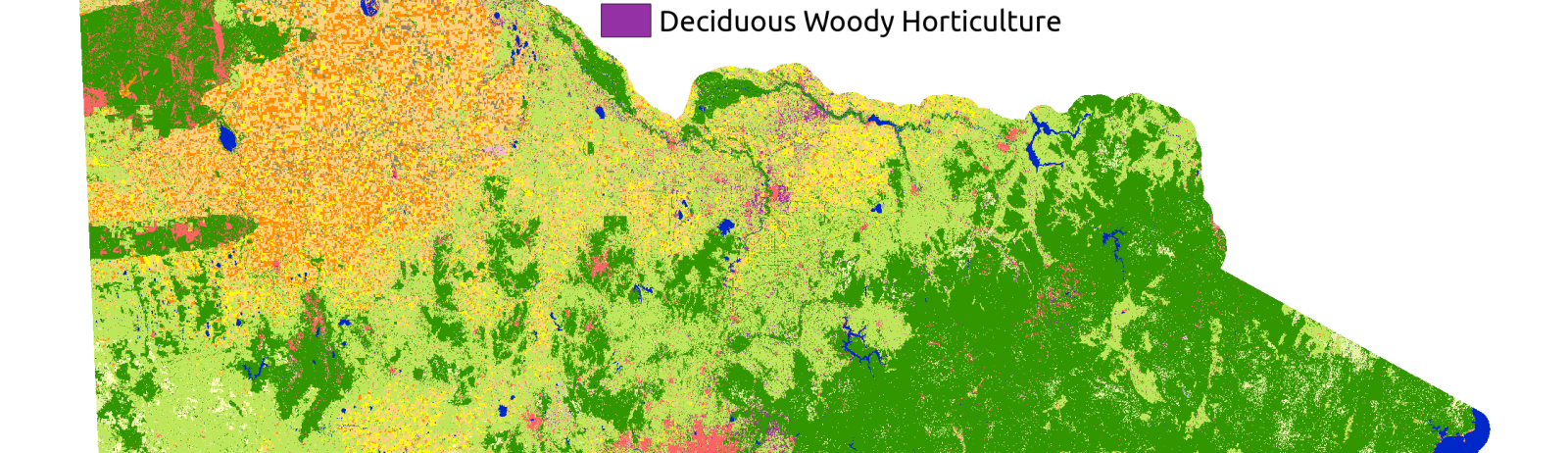 Land cover map of Victoria, Australia
