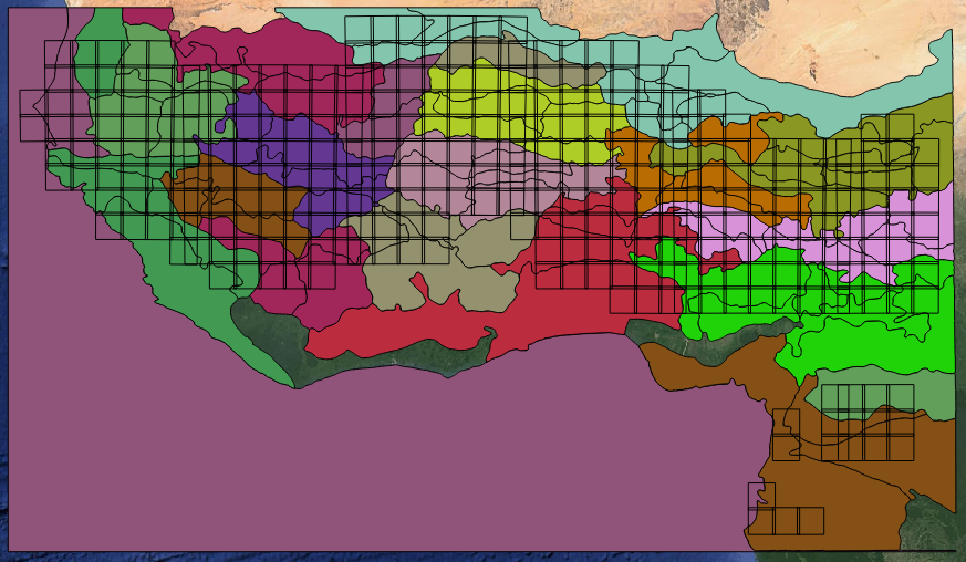 Pseudo eco-climatic map Pseudo eco-climatic regions of the Sahel